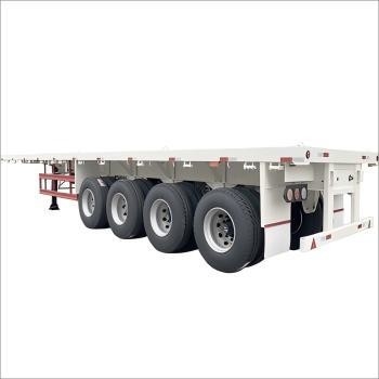 CIMC 40 45ft स्टील 4Axle oversized और कंटेनरित कार्गो विस्तार योग्य फ्लैटबेड ट्रेलरों के भारी शुल्क परिवहन के लिए बनाया गया
