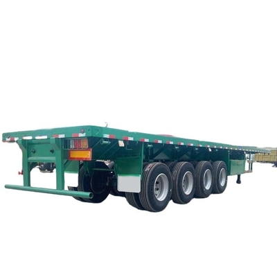 सीआईएमसी ब्रांड नई 4 अक्ष 100t क्षमता 40FT वसंत निलंबन फ्लैटबेड अर्ध ट्रेलर बिक्री के लिए