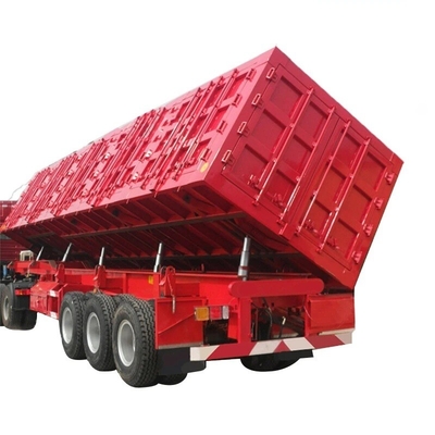 CIMC 40FT 3 एक्सल टारा वजन 8.5t 1300 * 2500 मिमी भारी शुल्क यांत्रिक निलंबन 13pc पत्ती वसंत दीवार साइड रोलओवर अर्ध ट्रेलर