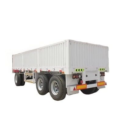 सीआईएमसी 40FT 2 एक्सल्स 7.5T टैरा वजन 12.4*2.48m पेलोड 40T JOST ब्रांड दो गति मैनुअल ऑपरेटिंग लैंडिंग गियर बाड़ अर्ध ट्रेलर