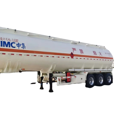 सीआईएमसी 3 अक्ष क्षमता 42 m3 स्टेनलेस स्टील 304 एकल कक्ष वैक्यूम 12R22.5 18PR 12 टायर 28T लैंडिंग गियर तरल टैंकर
