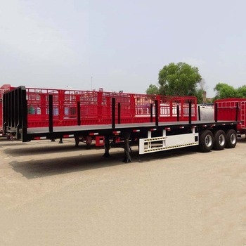 CIMC 3AXLES फ्लैटबेड सेमी ट्रेलर