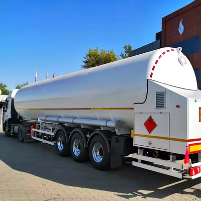 13150*2500*4100 मिमी 1 डिब्बा 45CBM 60000 लीटर एलएनजी परिवहन टैंक अर्ध ट्रेलर