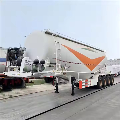सीआईएमसी 3 अक्ष 30 टन स्टेनलेस स्टील परिवहन गेहूं आटा कार्बन पाउडर सामग्री ट्रक ट्रेलर