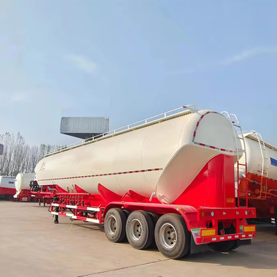 3 अक्ष 40cbm 45ton V आकार सूखी पाउडर साइलो परिवहन सीमेंट थोक टैंकर अर्ध ट्रक ट्रेलर